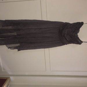 Strapless gray dress